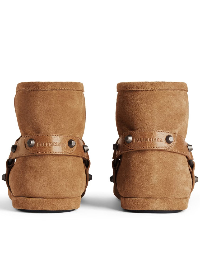 Balenciaga Alaska Brown Suede Shearling Boots