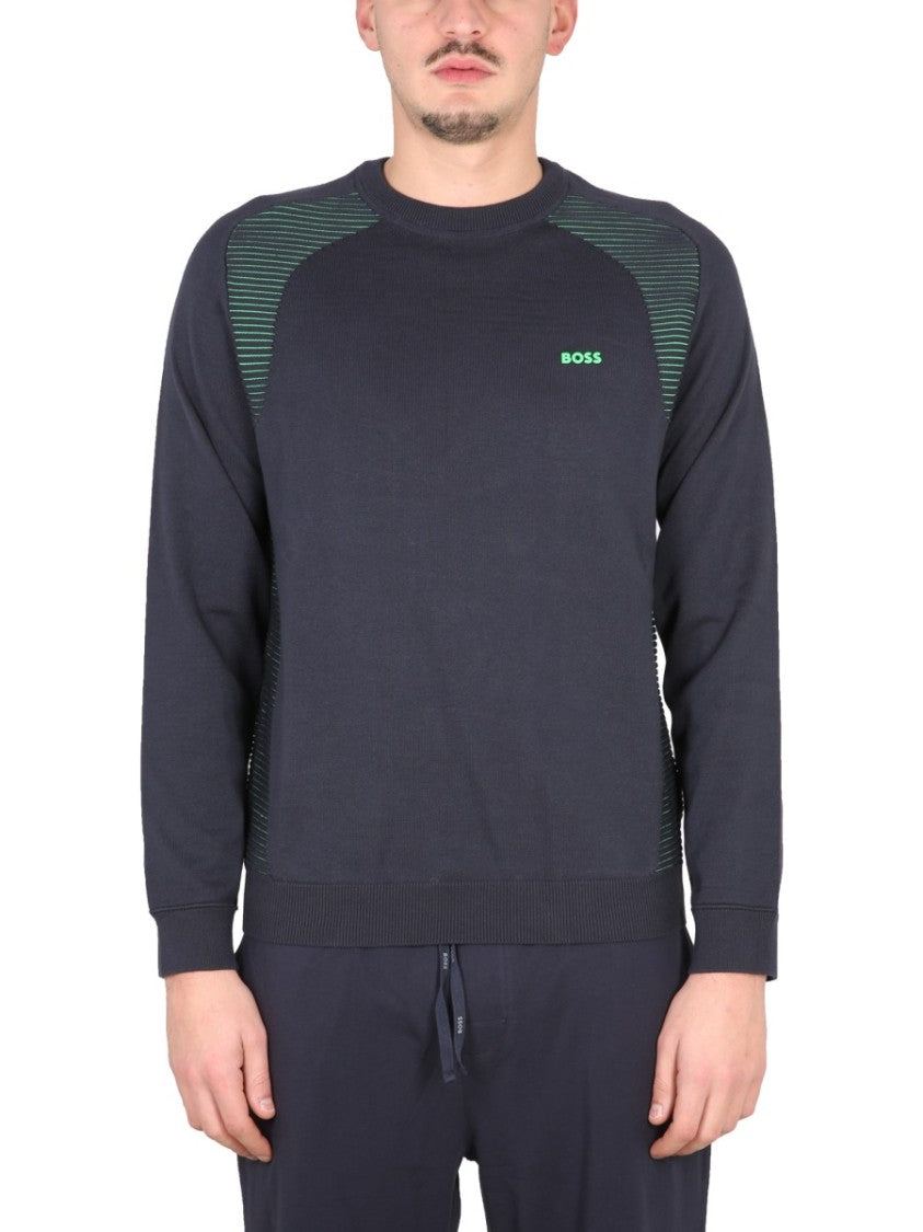 Boss Long-Sleeve Pullover Sweatshirt