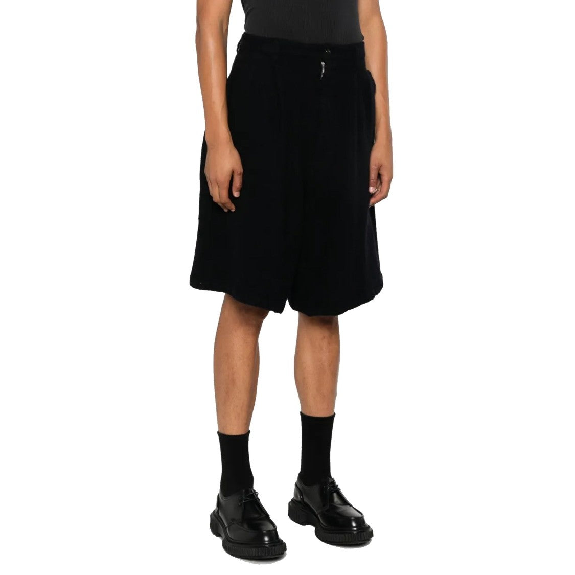 Comme Des Garçons Knee-Length Shorts With Wide Leg