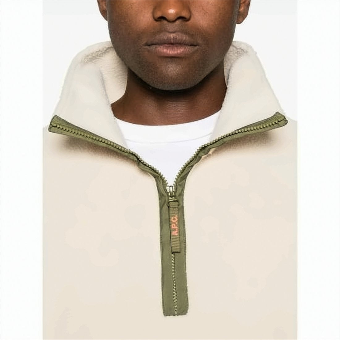 A.P.C. High Stand Collar Pullover Fleece