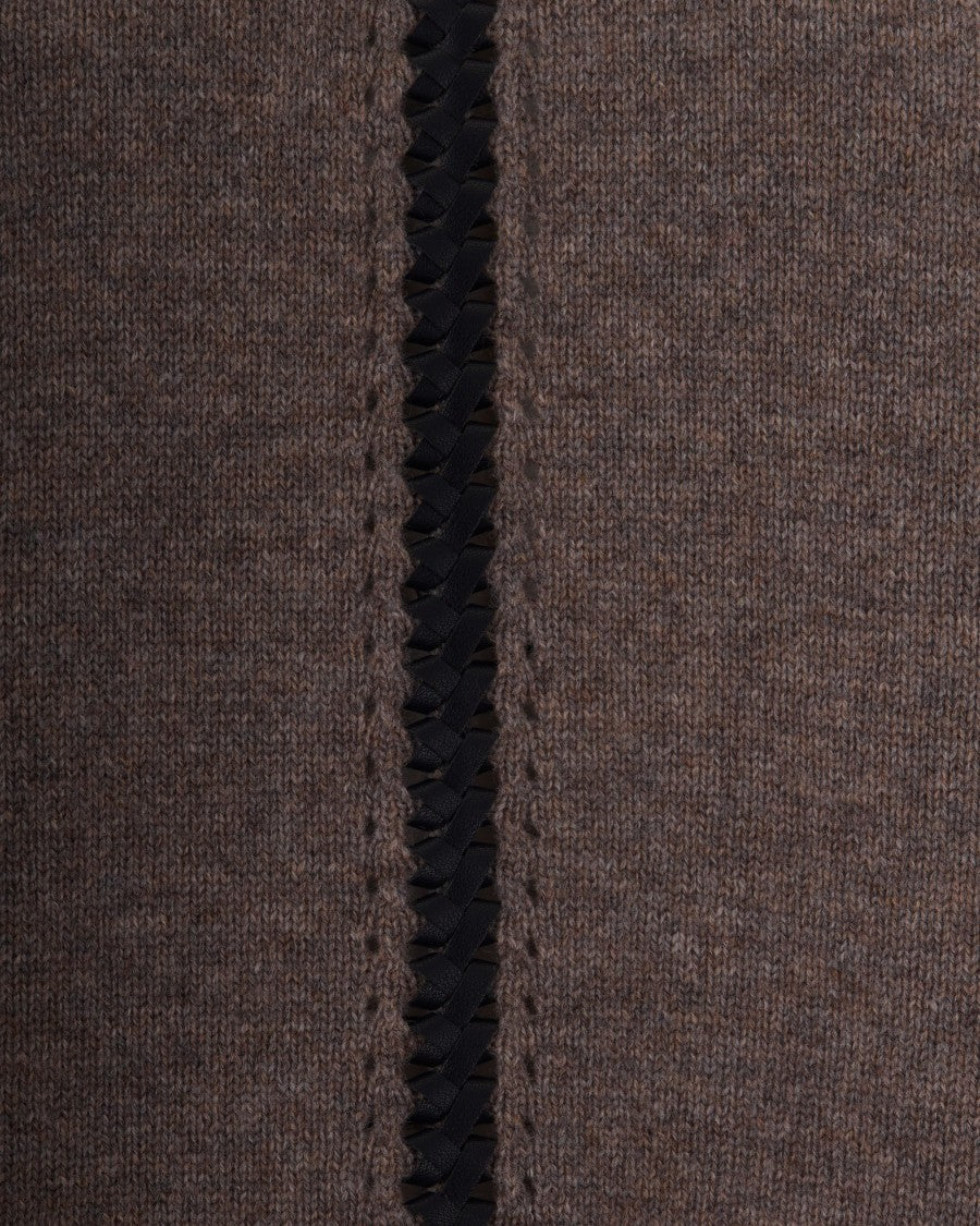 P.A.R.O.S.H. Light Greige Wool-Blend Sweater