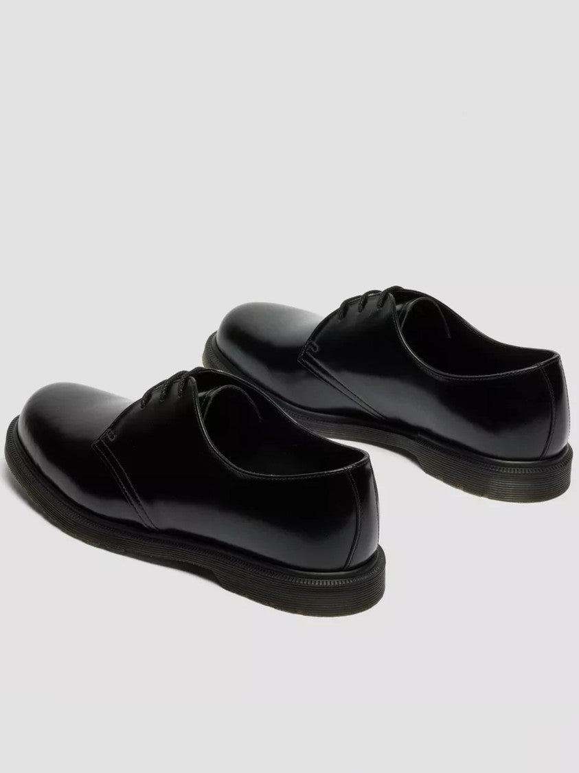 Dr. Martens Mayfare Polished Black Leather Derby Shoes