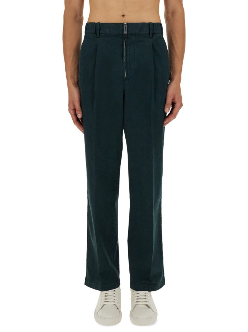 Helmut Lang High-Waisted Green Cargo Pants