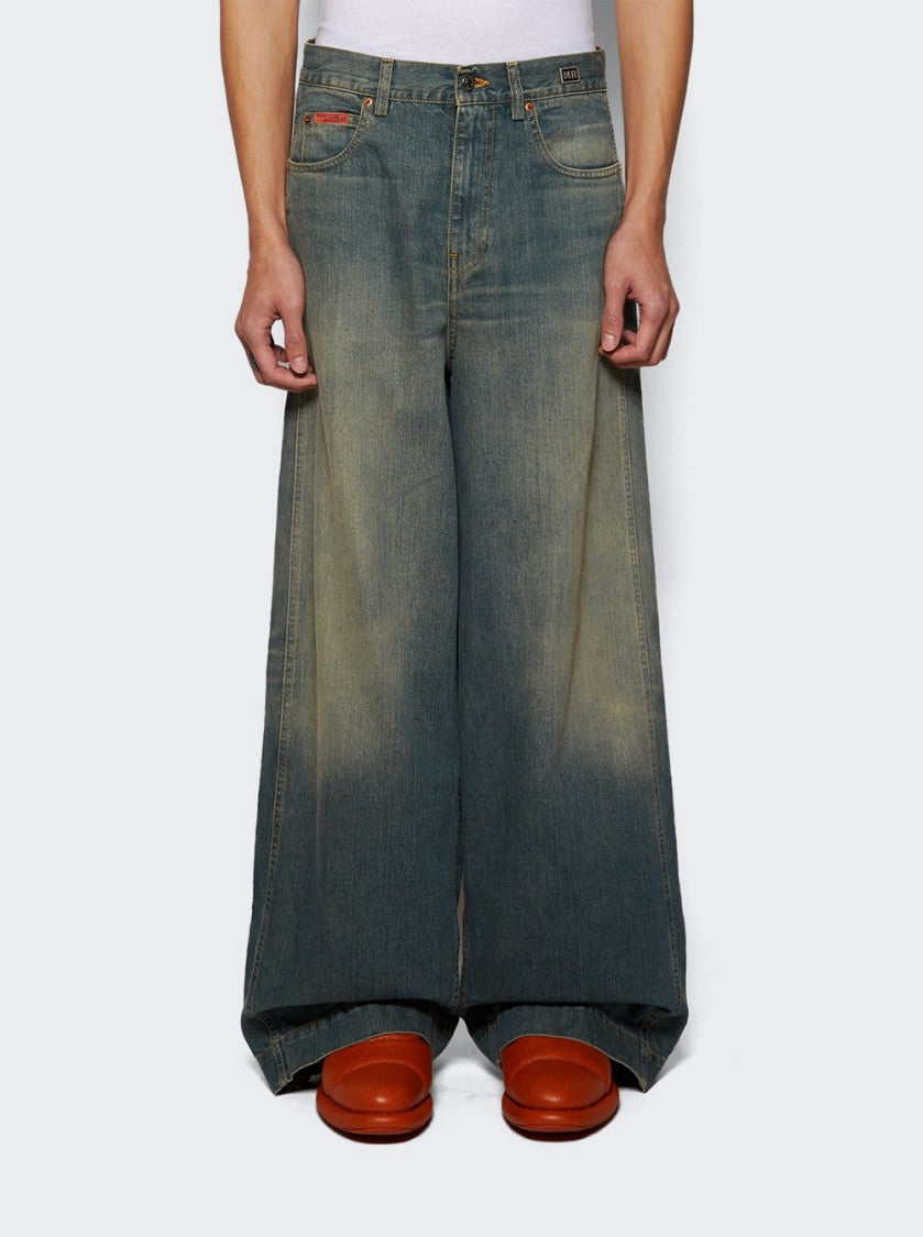 Martine Rose Sports Jeans Blue