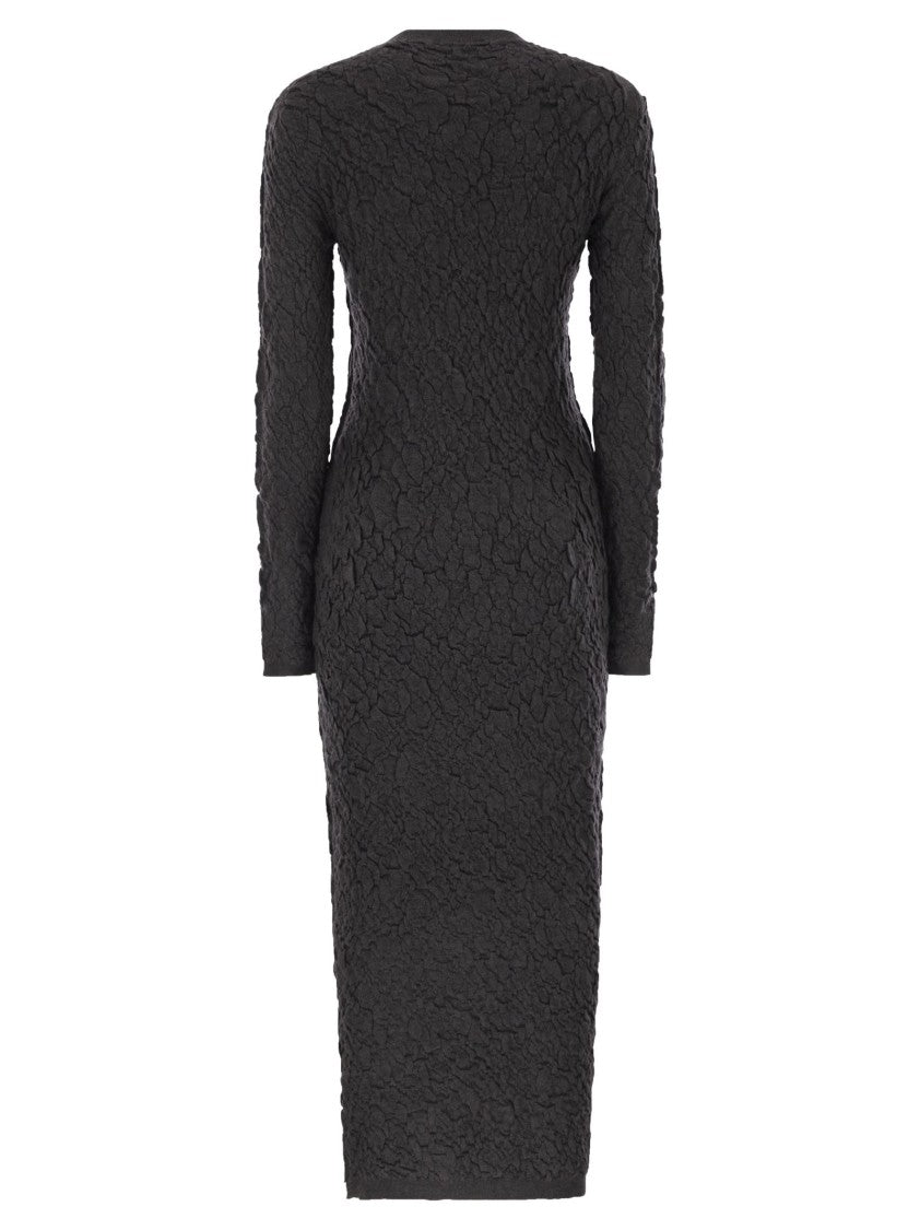 Fabiana Filippi Slim Dress With Embossed Finish