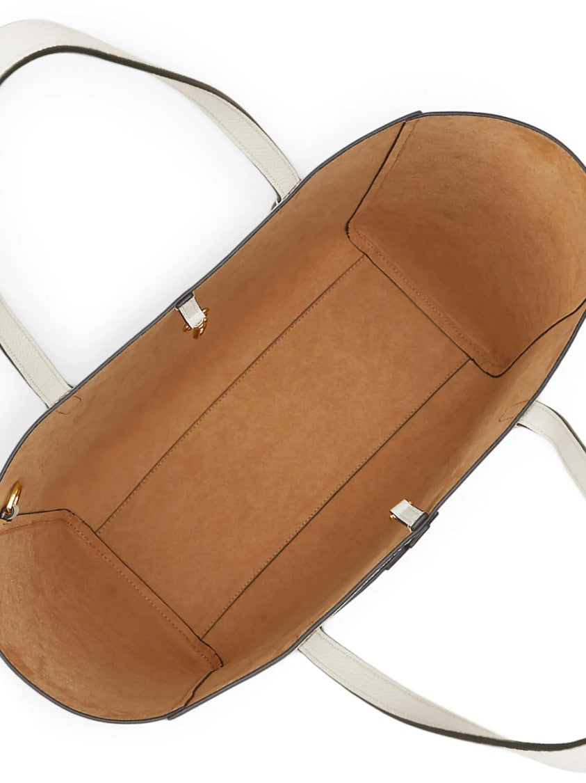 Lauren Ralph Lauren White Recycled Nylon Tote Bag