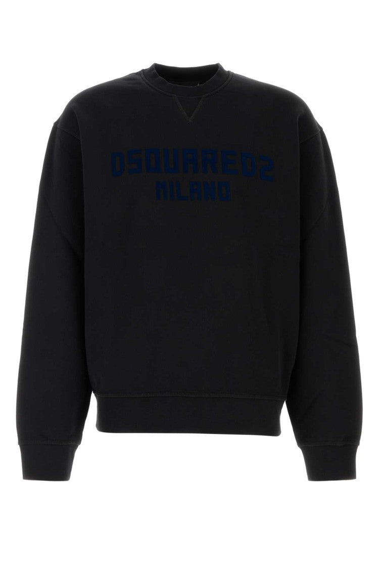 Dsquared2 Black Cotton Sweatshirt