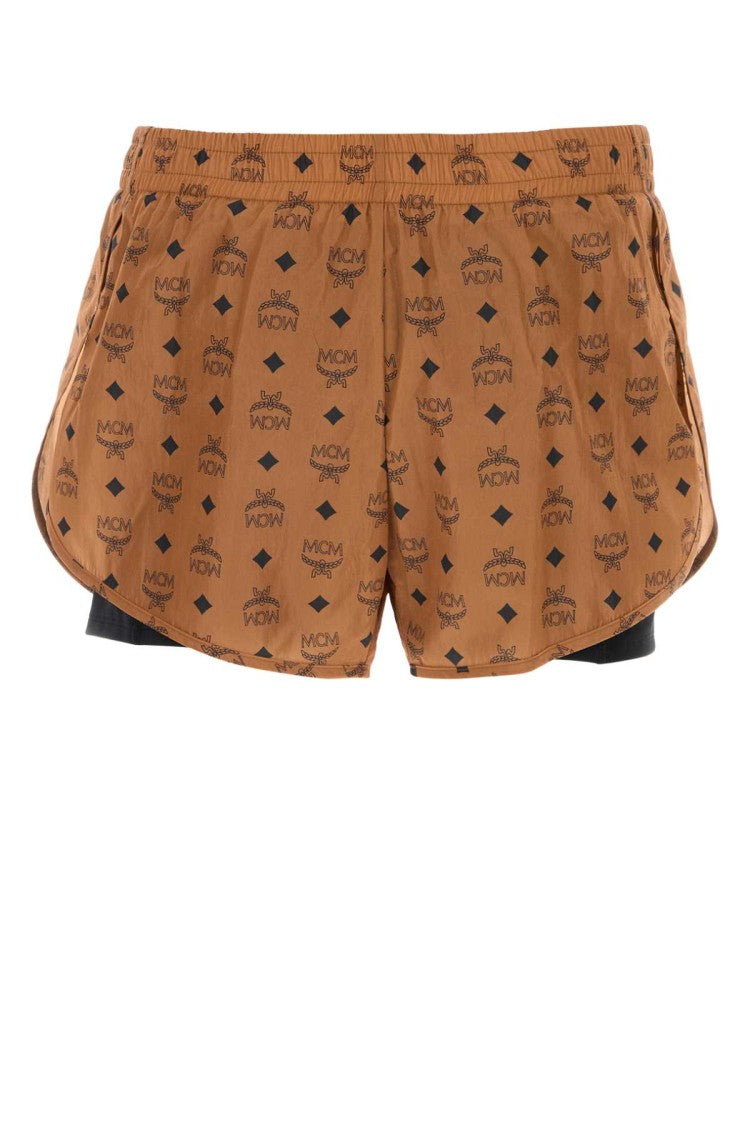 Mcm Printed Nylon Shorts