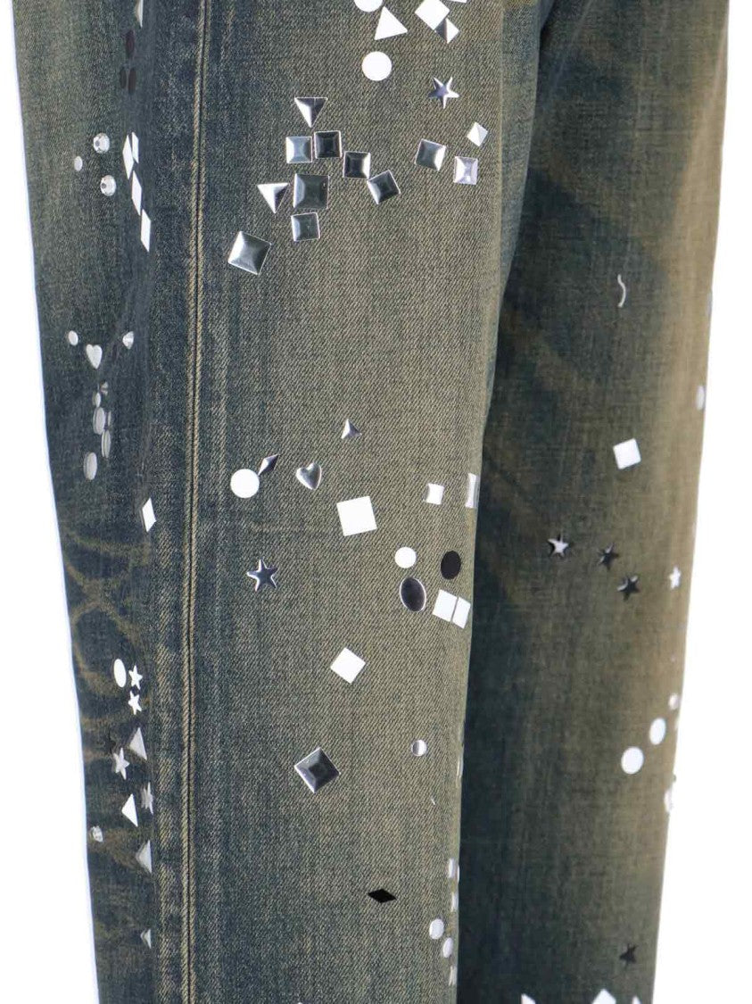 Maison Mihara Yasuhiro Straight-Leg Blue Cotton Denim Jeans