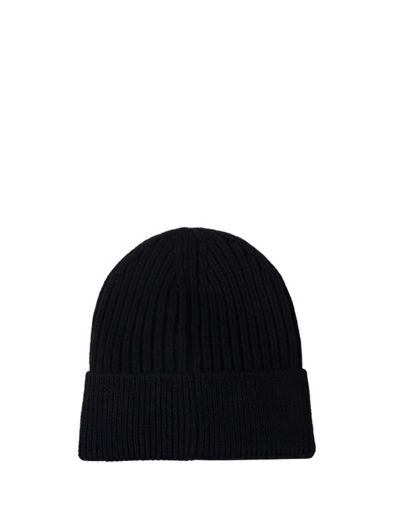 Moncler Ribbed Knit Wool Beanie