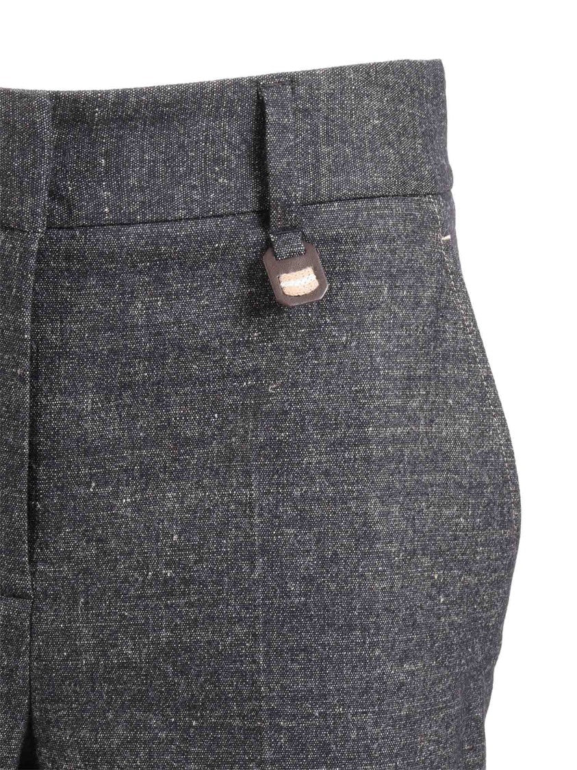 Lorena Antoniazzi Tailored Flare Pressed Crease Straight-Leg Pants