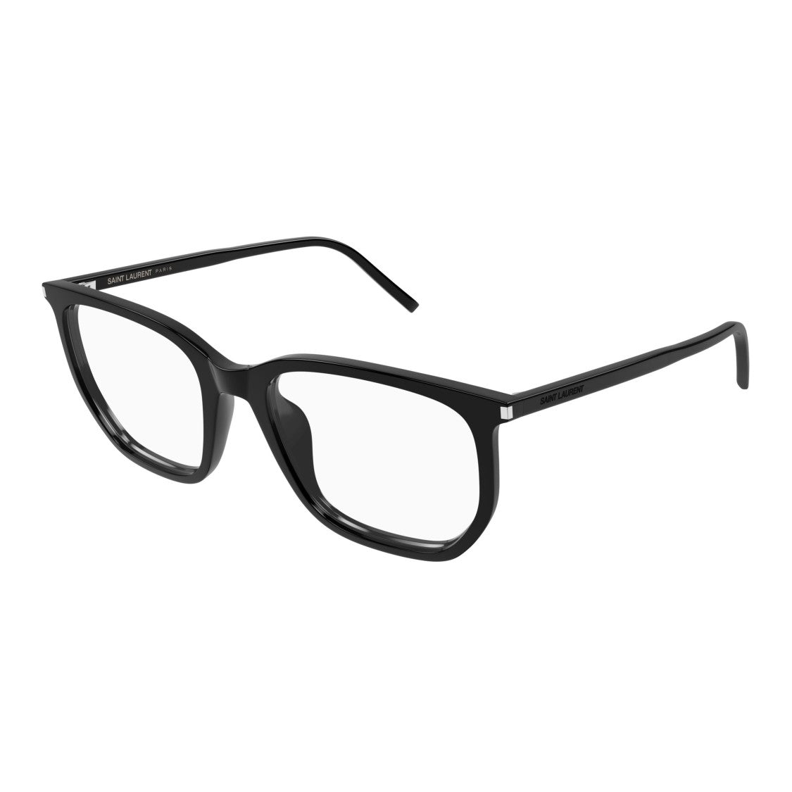 Saint Laurent Sl 802 Bold Rectangular Black Acetate Eyeglasses