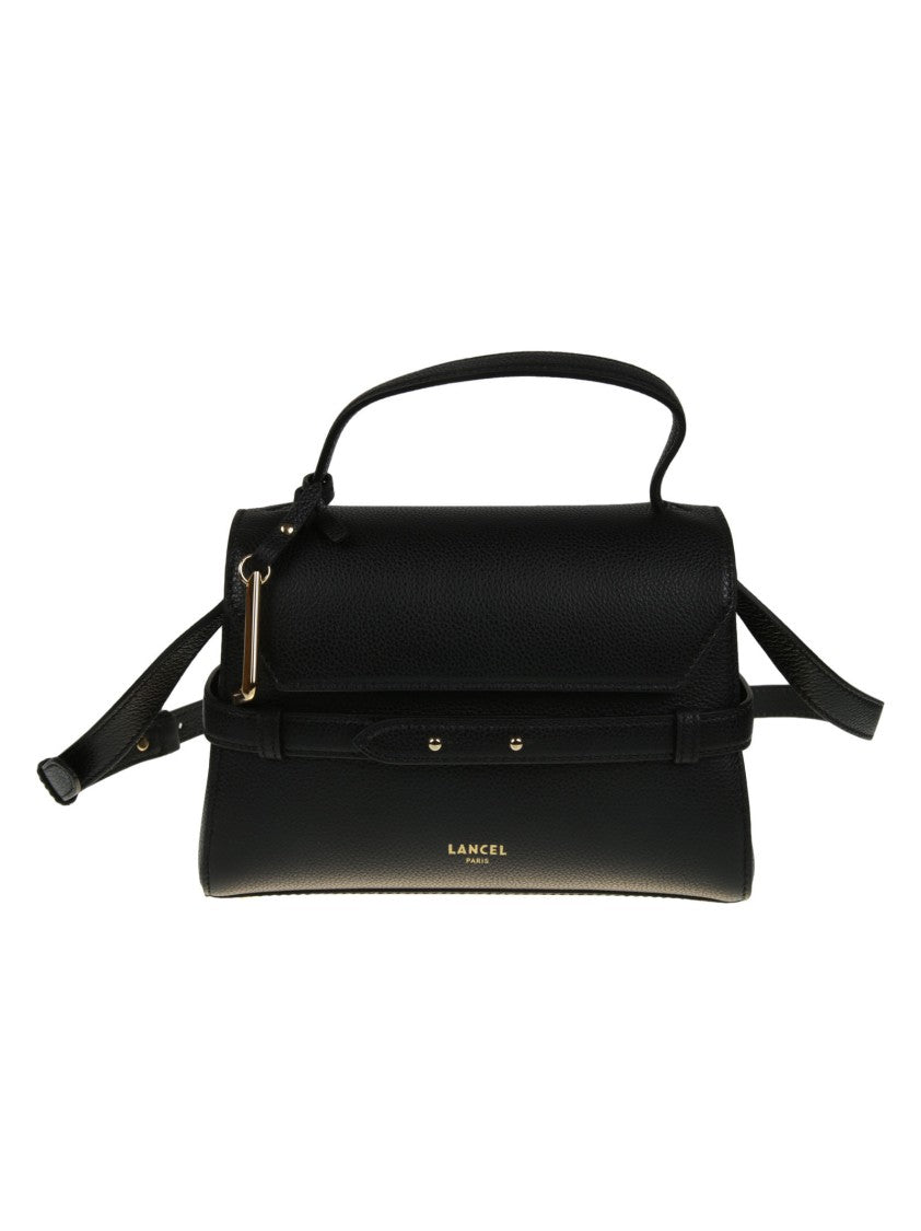 Lancel Faubour Small Black Cow Leather Shoulder Bag