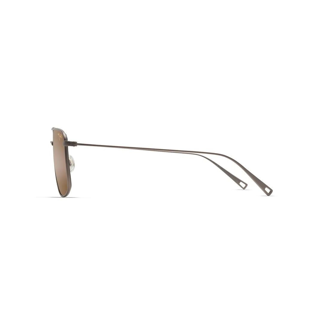 Maui Jim Aeko Rectangular Metal Frame Sunglasses With Double Bridge Design