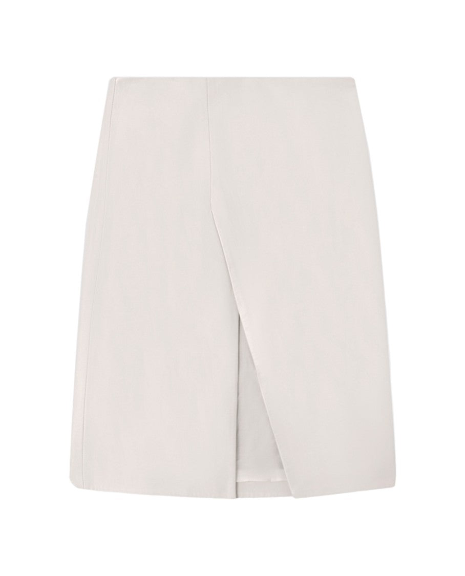 Loulou De Saison Front Slit Leather Mini Skirt