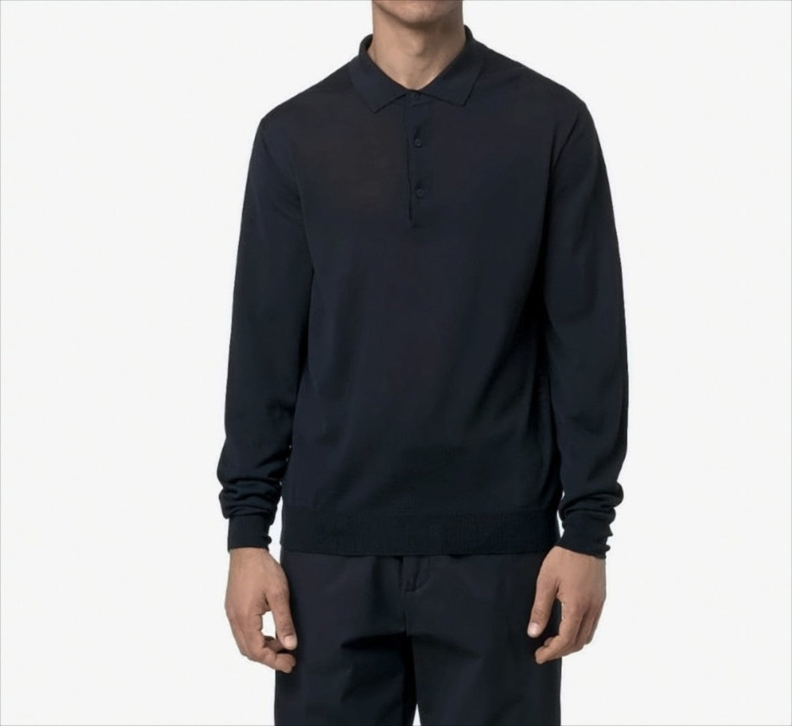 K-Way Rey Polo Shirt In Extra-Fine Merino Wool Blend