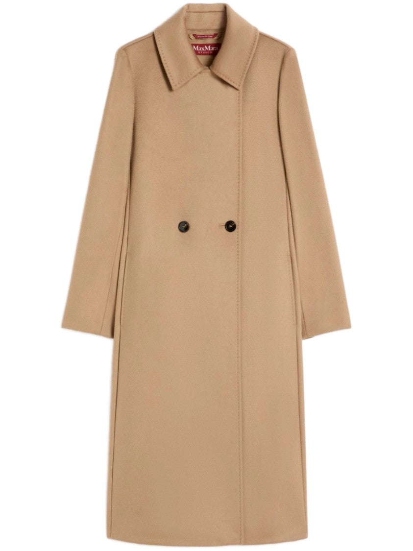 Max Mara Bcollag Knee-Length Belted Wool Coat