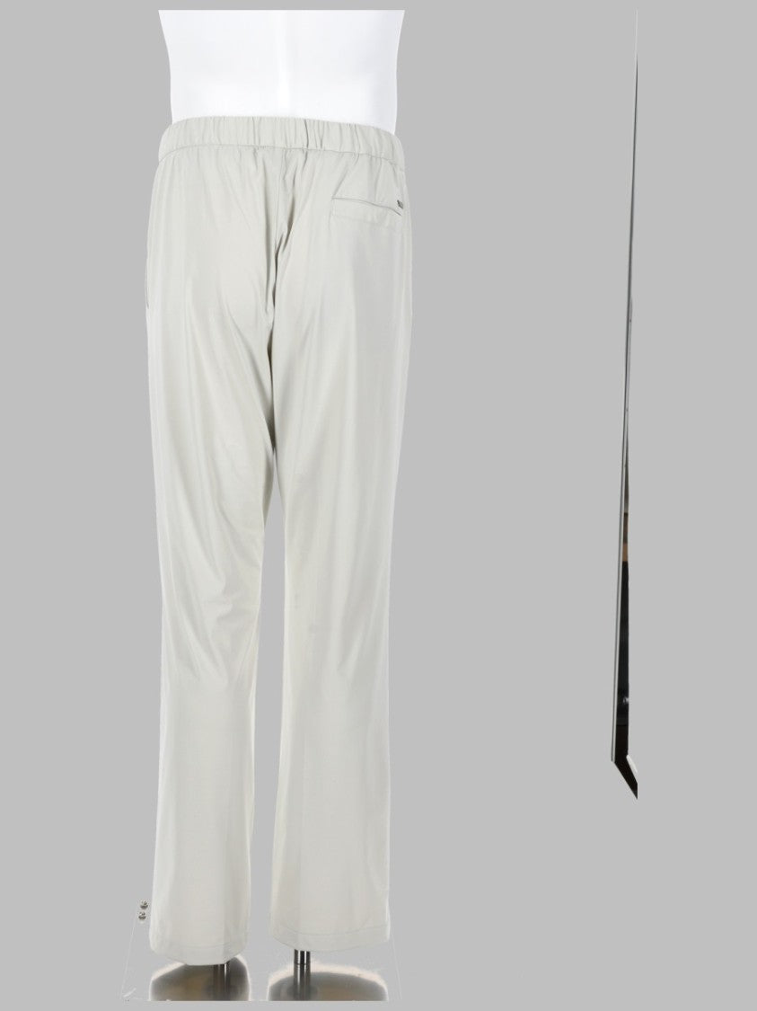Herno Grey Relaxed Tapered Straight-Leg Pants