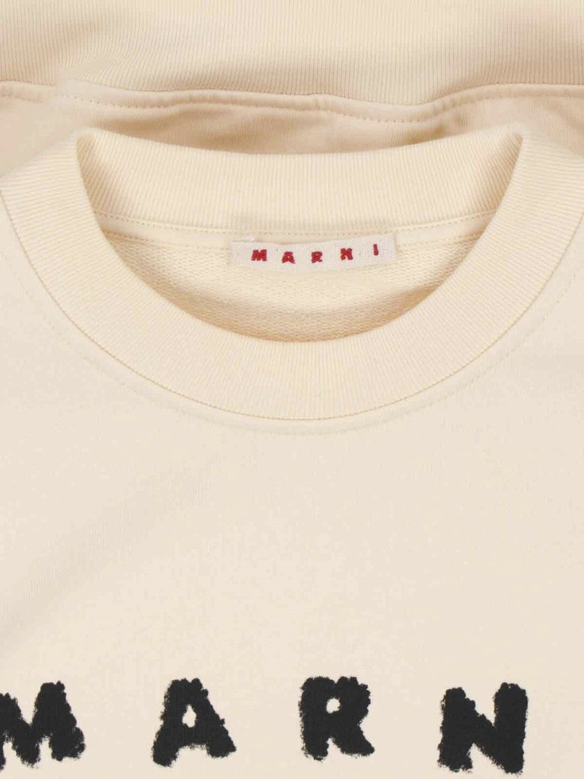 Marni Cotton Sweatshirt With Logo Print