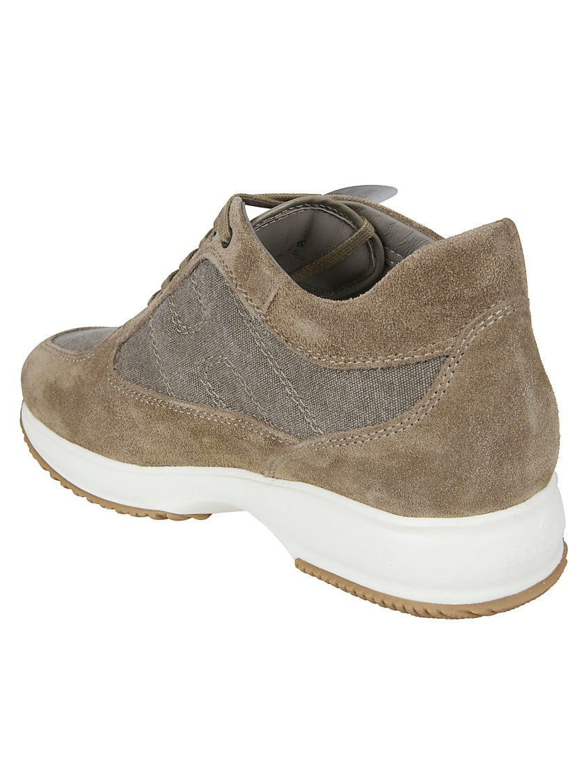 Hogan Suede And Fabric Sneakers