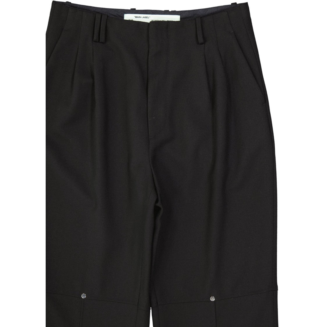 Off-White Black Cotton Pants