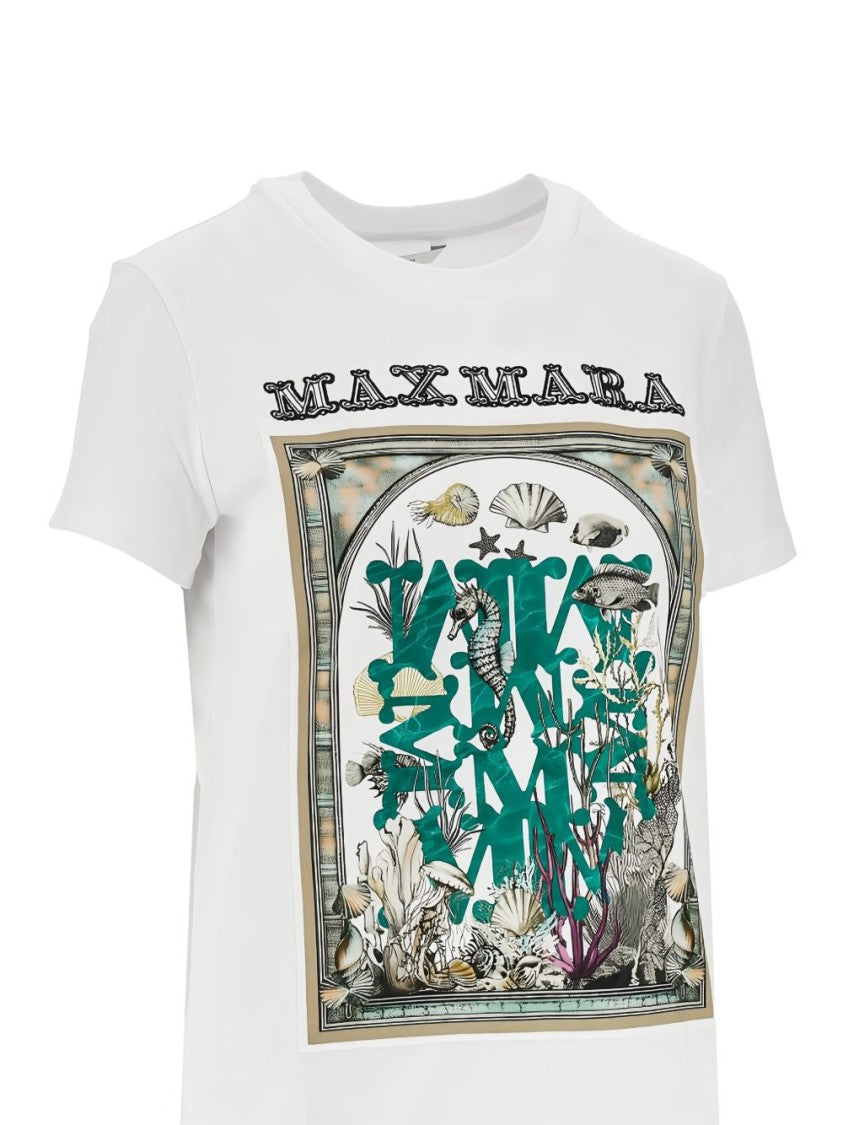 Max Mara Marine Life Graphic Print Top
