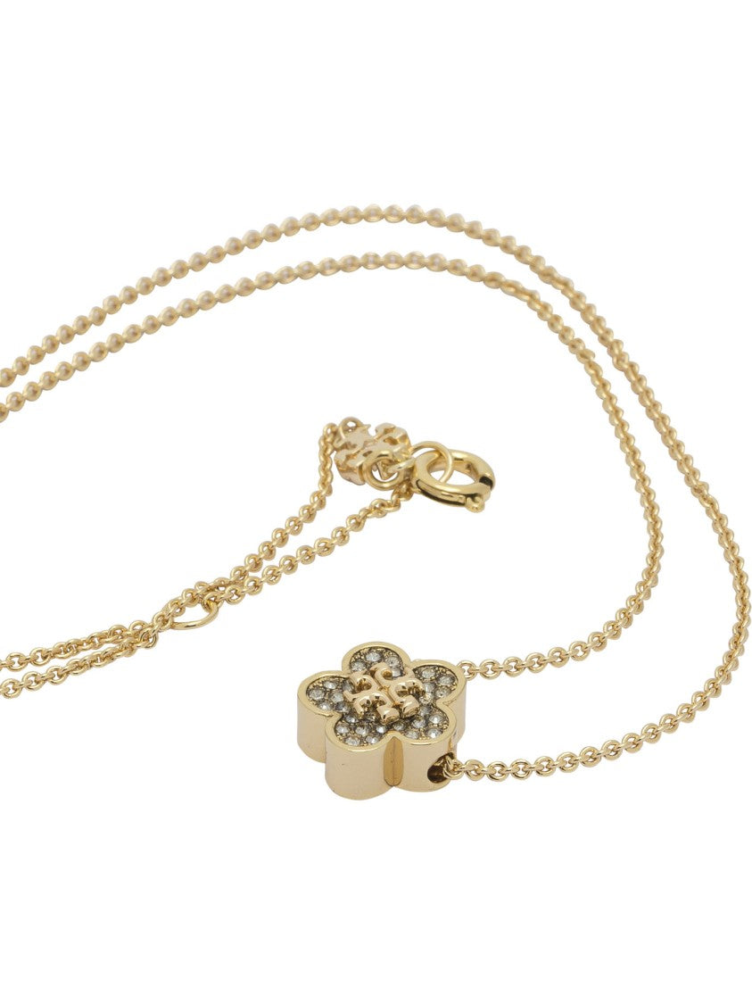 Tory Burch Gold-Tone Necklace With Flower Pendant