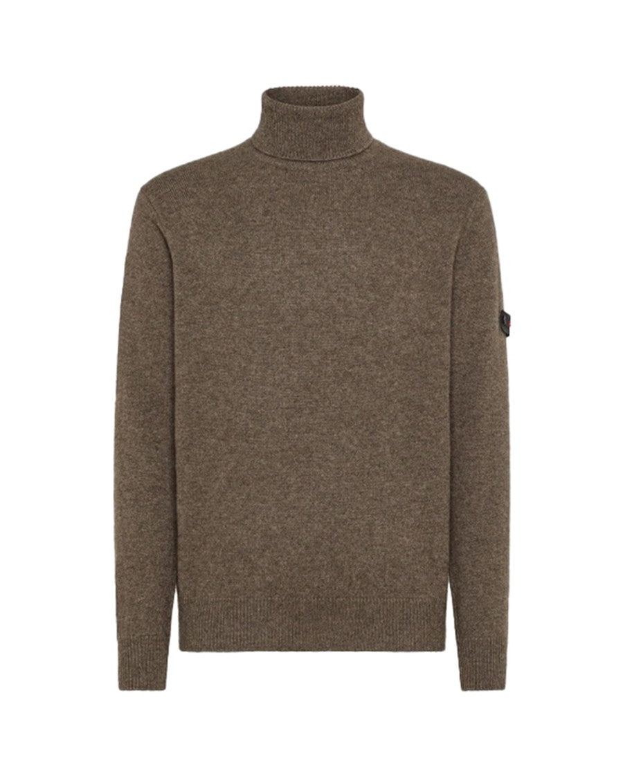 Peuterey High-Neck Wool-Yak Knit Sweater