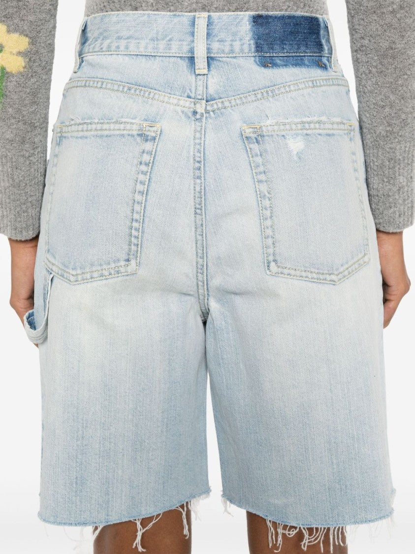 Golden Goose Light Blue Denim Shorts