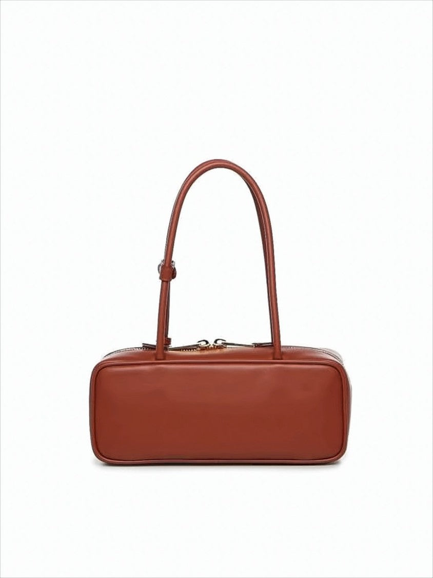 Miu Miu Structured Calf Leather Tote Bag