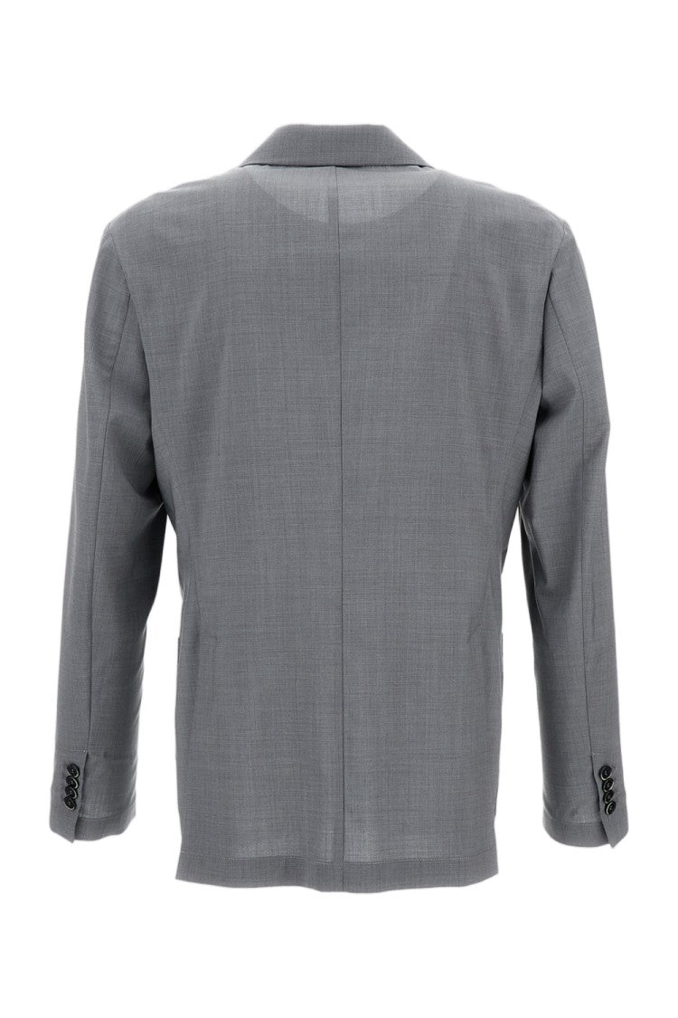 Barena Single-Breasted Wool Jacket With Notched Lapel