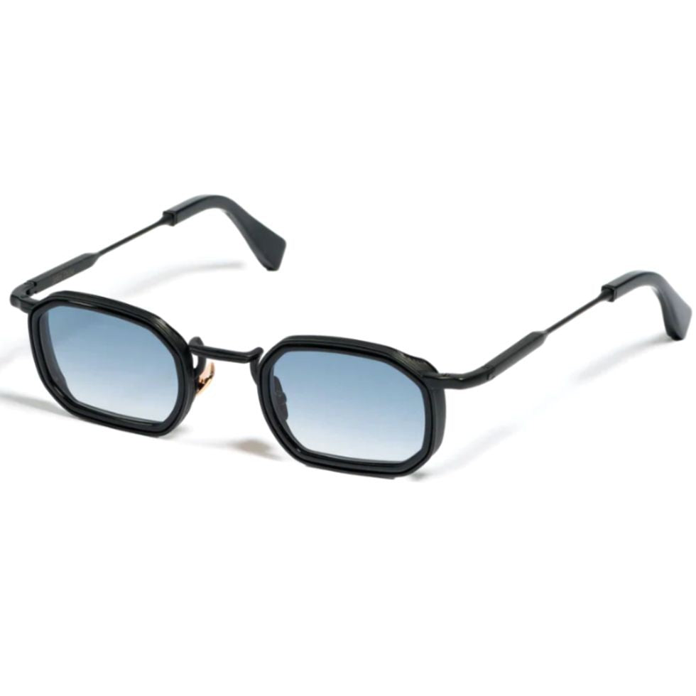 John Dalia Samuel Octagonal Frame Sunglasses With Gradient Blue Lenses