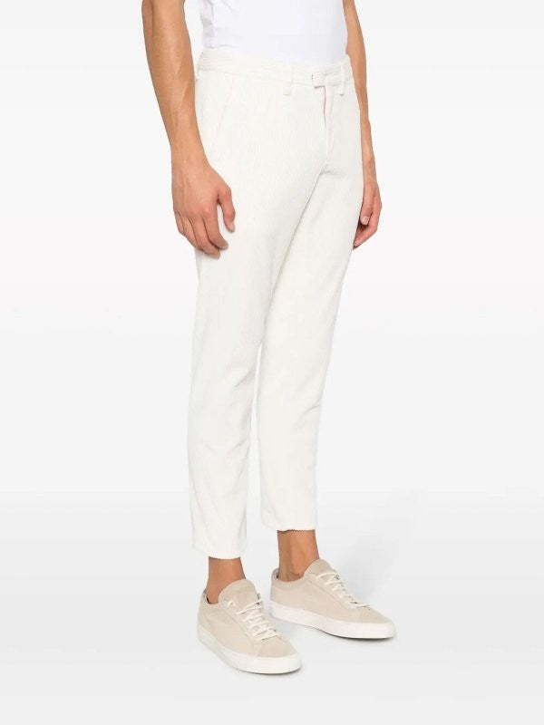 Dondup White Pablo Regular Corduroy Pants