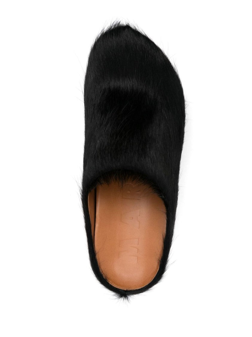 Marni Black Platform Mules