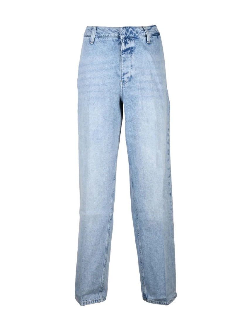 Calvin Klein Jeans Light Blue Cotton Rigid Jeans