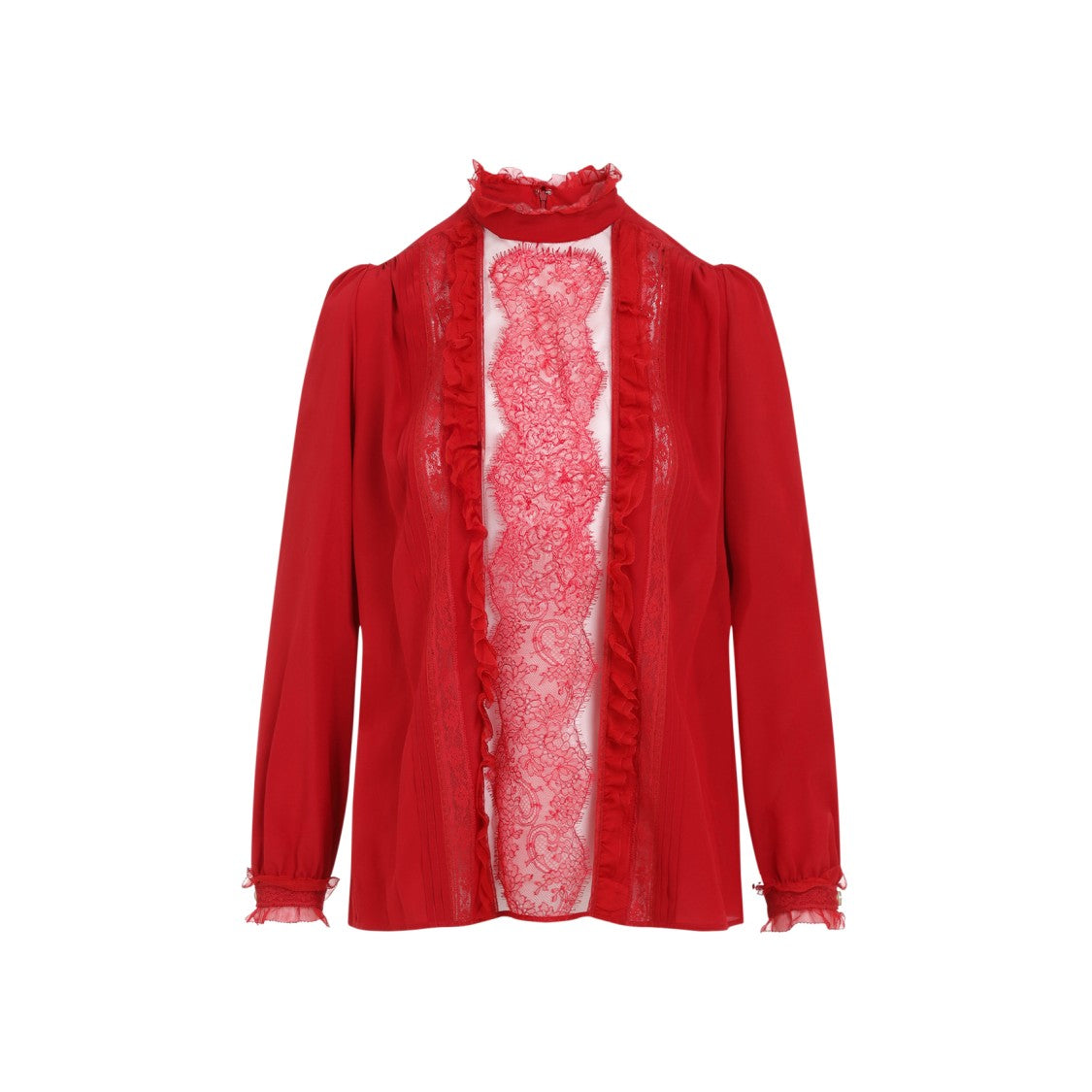 Valentino Red Silk Shirt