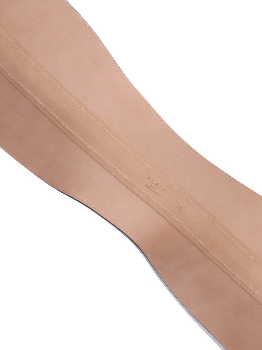 Alaïa "Neo" Bustier Belt, Black Leather, Adjustable