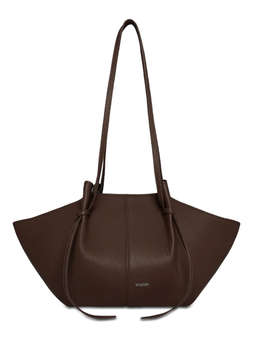 Yuzefi Small Mochi Brown Pebbled Bag