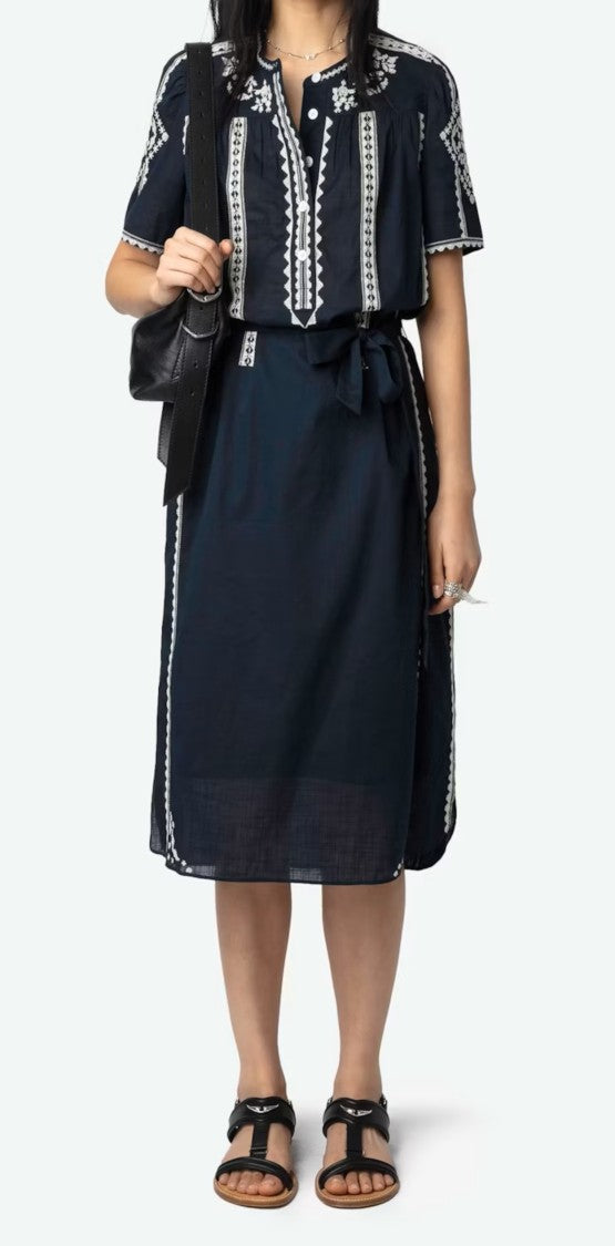 Zadig & Voltaire Knee-Length Dress With Intricate Embroidery