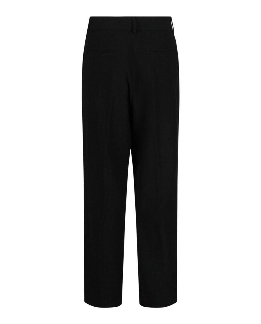 Valentino Tailored Pleated Slacks With Concealed Closure And Silver-Tone Hardware
