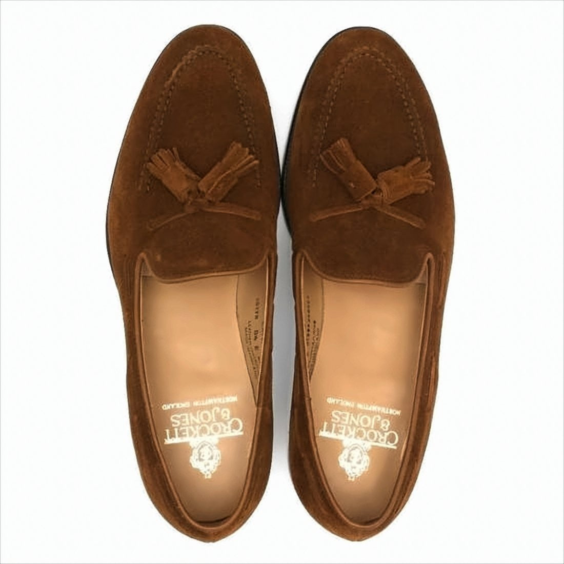 Crockett & Jones Tassel Loafers In Rich Suede