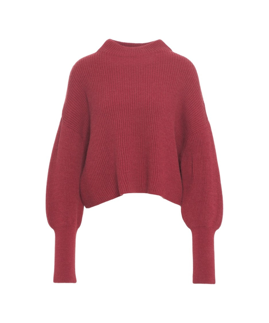 Closed Oversized Wool Blend Sweater With High Neck And Voluminous Sleeves