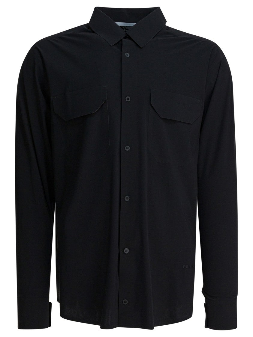 Gr10k Functional Pocket Shirt With Classic Collar And Regular Fit