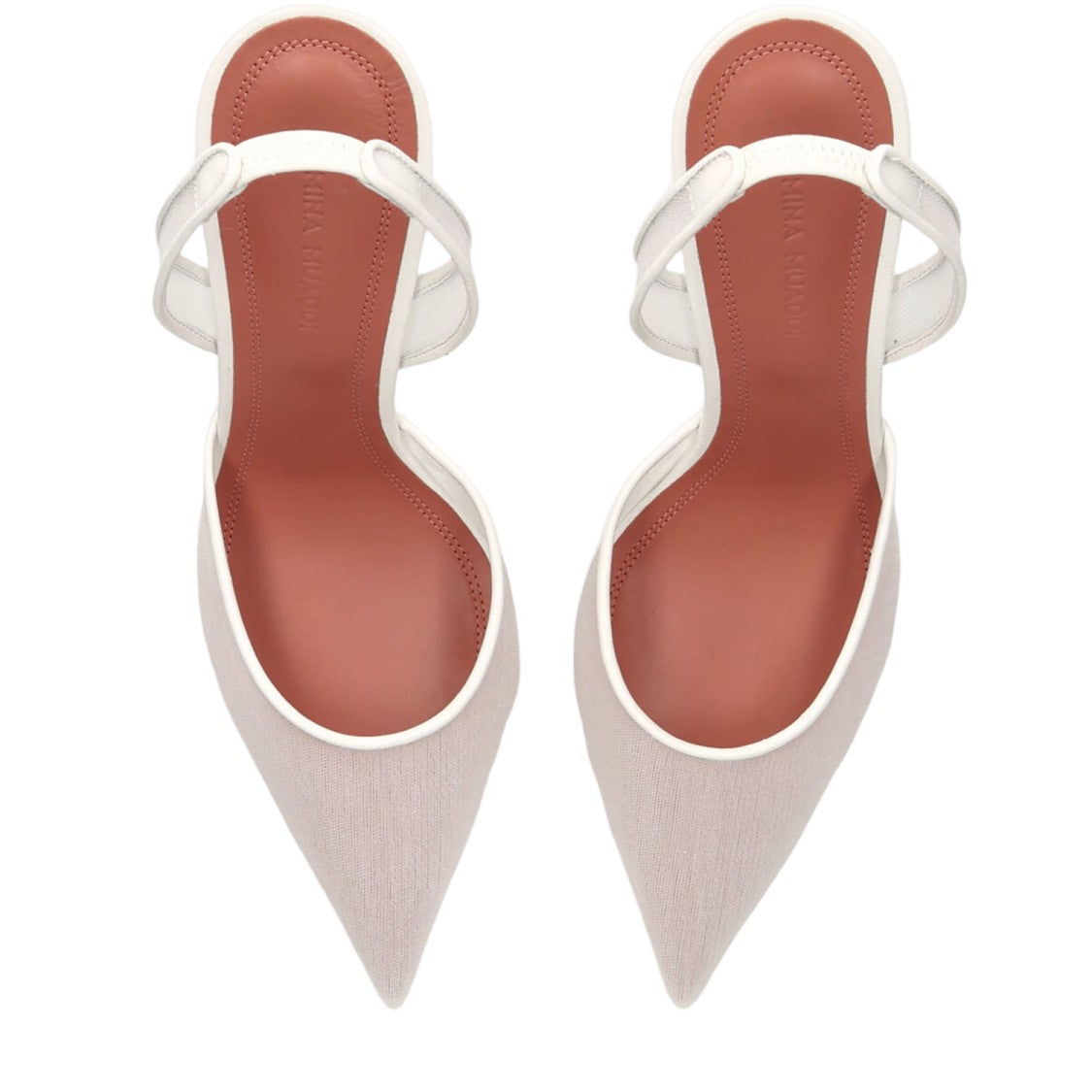 Amina Muaddi Slingback Pumps With Pointed Toe And Flared Heel