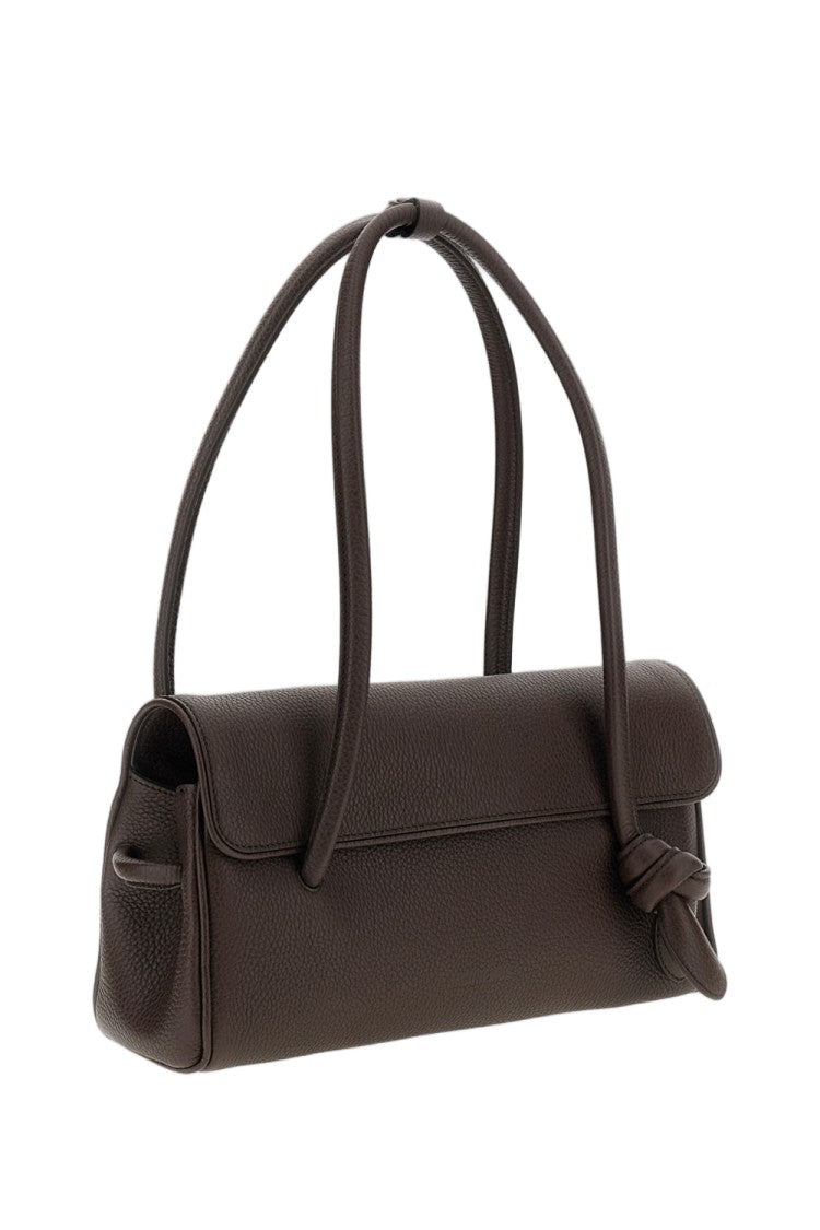 Jacquemus Brown Le Turismo Long Pebbled Leather Shoulder Bag