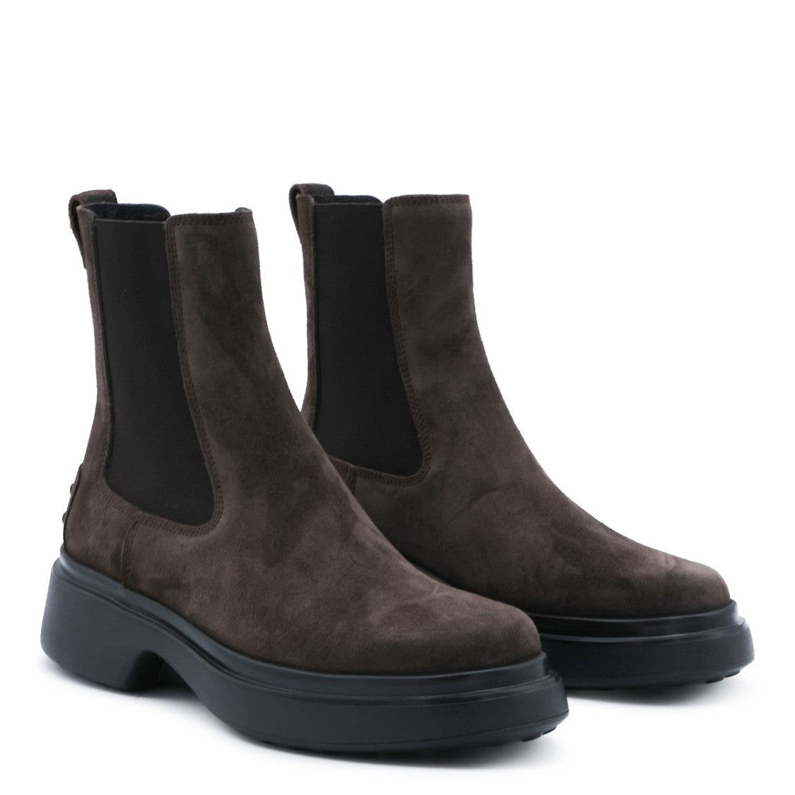 Tod's Ankle-High Suede Boots With Chunky Sole