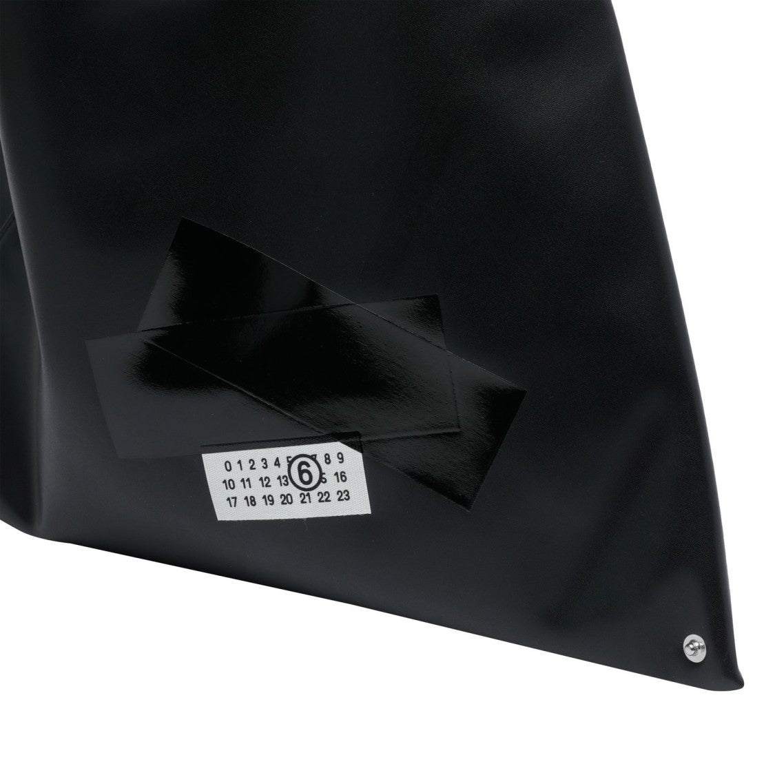 Mm6 By Maison Margiela Structured Black Bag With Smooth Texture And Clean Lines