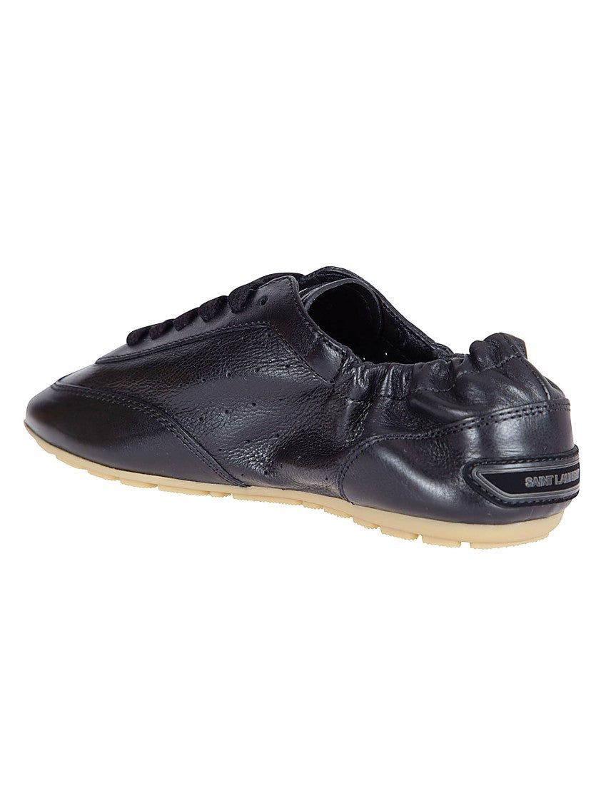 Saint Laurent Low-Top Lace-Up Sneakers With Elasticized Heel Reinforcement