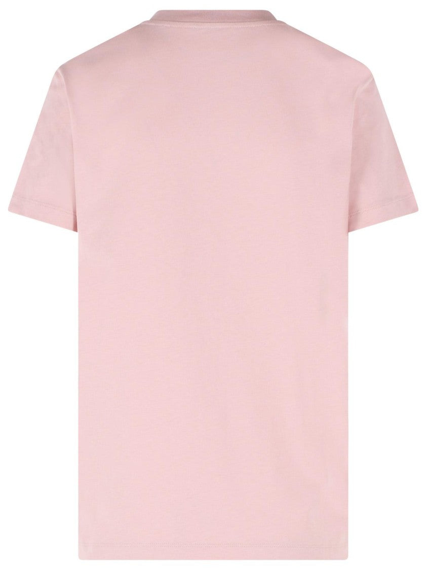 Moncler Pink Cotton T-Shirt