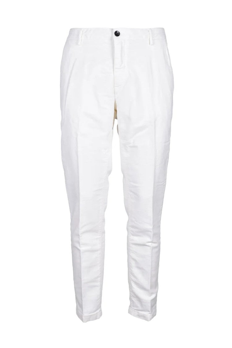 Yan Simmon Yan Simmon Cotton Lyocell Trousers - White